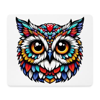 Owl - Mouse Pad (horizontal) - white - Front