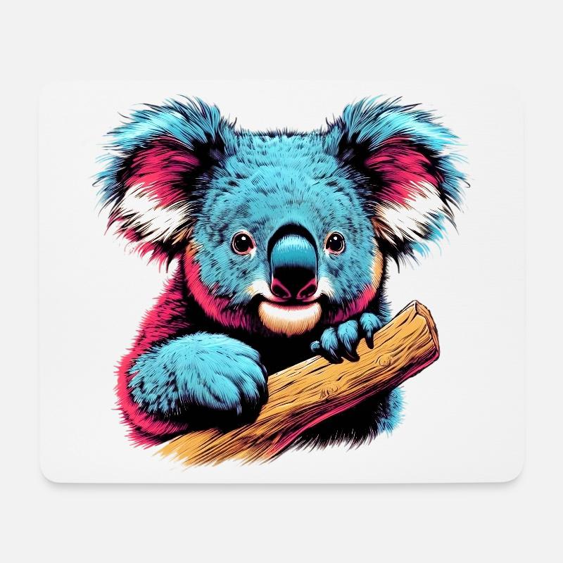 Koala - Mousepad (Querformat) - Weiß