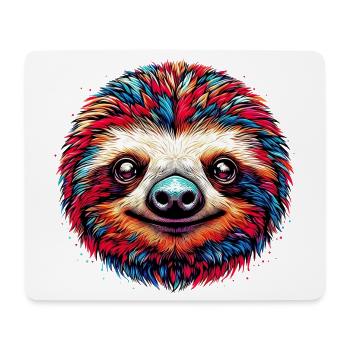 Faultier - Mousepad (Querformat) - Weiß - Vorne