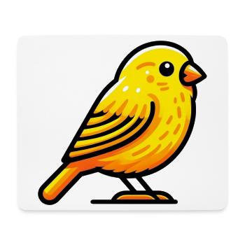 Canari - Tapis de souris (format paysage) - blanc - Devant