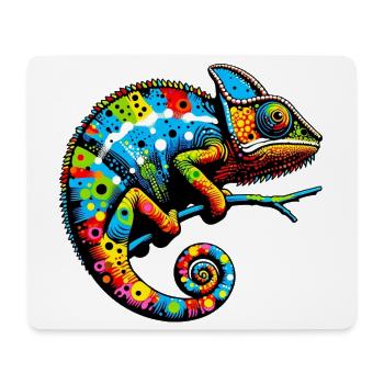 Caméléon - Tapis de souris (format paysage) - blanc - Devant
