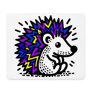 Igel - Mousepad (Querformat) - Weiß - Vorne