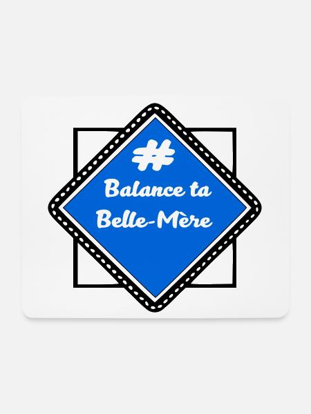 # Schmeiß deine Schwiegermutter - Mousepad (Querformat) - Weiß
