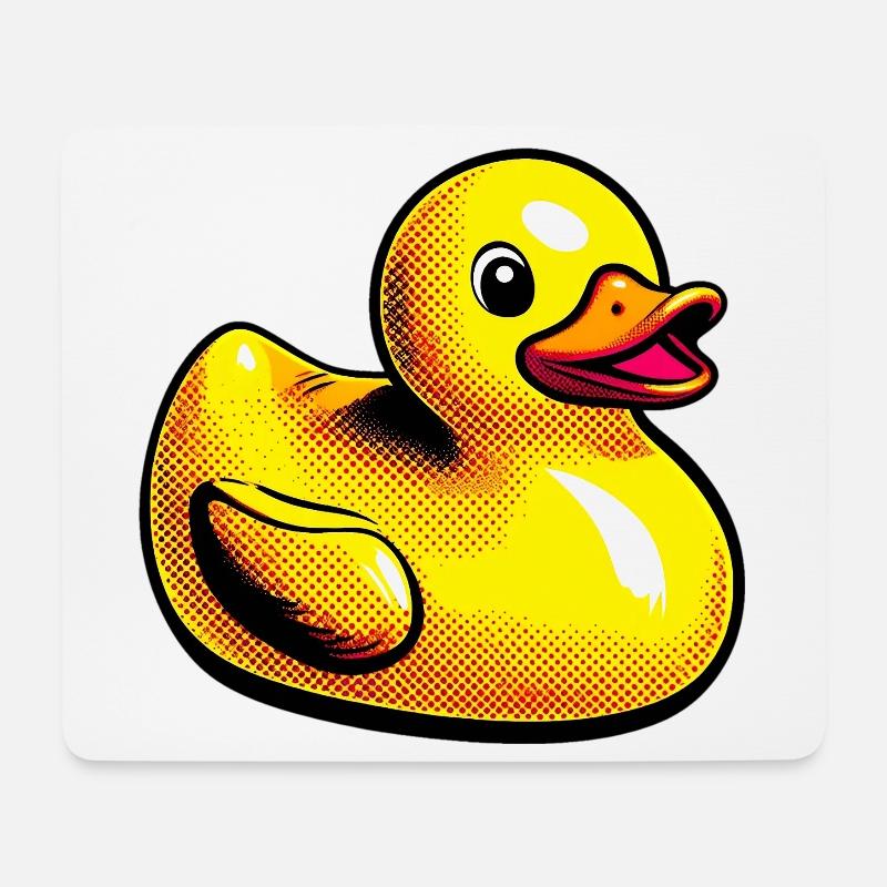 Ente Ente Ente Ente Ente - Mousepad (Querformat) - Weiß