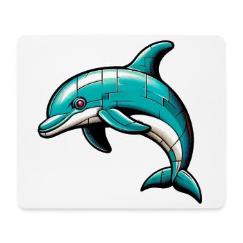 Delfin - Mousepad (Querformat) - Weiß - Vorne