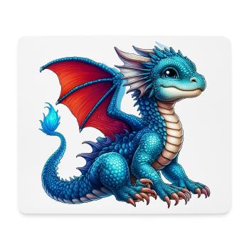 Dragon - Mouse Pad (horizontal) - white - Front