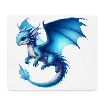 Dragon - Tapis de souris (format paysage) - blanc - Devant