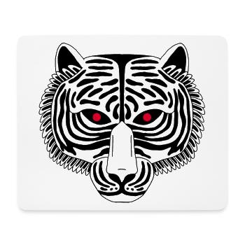 Black Tiger - Mouse Pad (horizontal) - white - Front