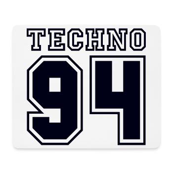 TECHNO 94 - Mousepad (Querformat) - Weiß - Vorne