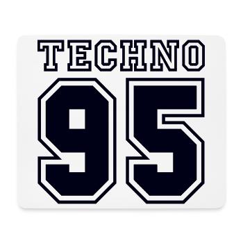 TECHNO 95 - Mouse Pad (horizontal) - white - Front