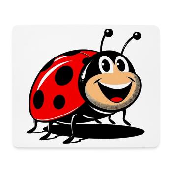 Marienkäfer - Mousepad (Querformat) - Weiß - Vorne