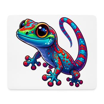 Gecko - Tapis de souris (format paysage) - blanc - Devant