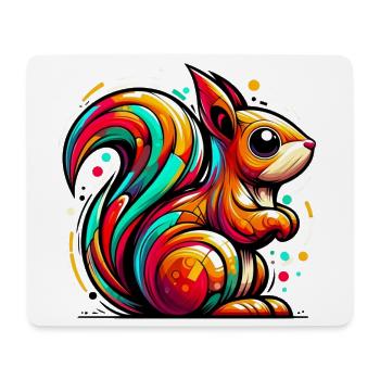 Squirrel - Mouse Pad (horizontal) - white - Front