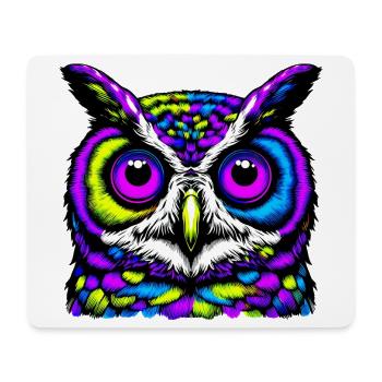 Eule - Mousepad (Querformat) - Weiß - Vorne