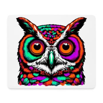 Eule - Mousepad (Querformat) - Weiß - Vorne
