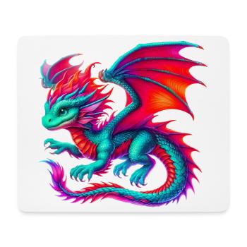 Dragon - Mouse Pad (horizontal) - white - Front