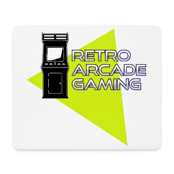 Retro-Arcade-Spiele - Mousepad (Querformat) - Weiß - Vorne