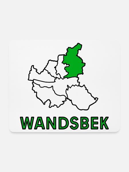 Wandsbek, Stadtviertel von Hamburg - Mousepad (Querformat) - Weiß