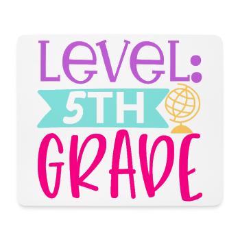 Grade 5 - Mouse Pad (horizontal) - white - Front