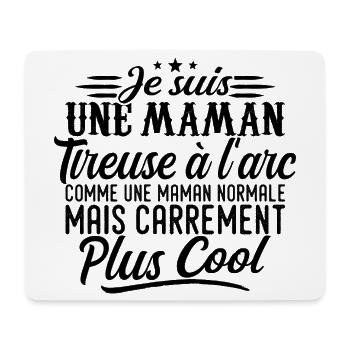 Archery Mom: Normal, but Badas - Mouse Pad (horizontal) - white - Front