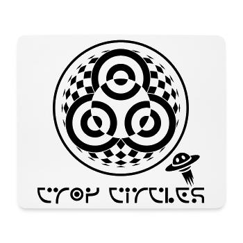 Psychedelischer Dreifaltigkeits-Kornkreis - Mousepad (Querformat) - Weiß - Vorne