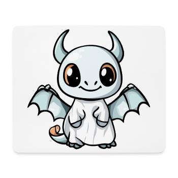 Dragon Halloween fantôme - Tapis de souris (format paysage) - blanc - Devant