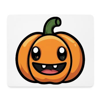 Pumpkin Halloween Autumn Comic - Mouse Pad (horizontal) - white - Front