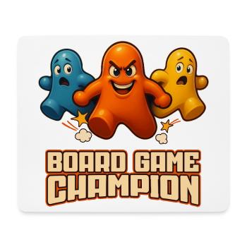 Board Game Champion – Pièces de jeu amusantes - Tapis de souris (format paysage) - blanc - Devant