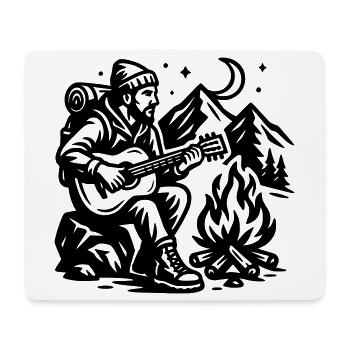Feu de camp - Tapis de souris (format paysage) - blanc - Devant