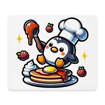 Waffeleisen Fan Waffelbäcker Outfit - Mousepad (Querformat) - Weiß - Vorne