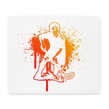 Simple floorball idea for floorball - Mouse Pad (horizontal) - white - Front