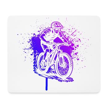 Un motif réservé au VTT - Tapis de souris (format paysage) - blanc - Devant