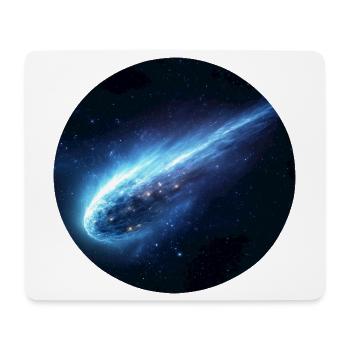 Astronomy Space Comet Streaking Tail - Mouse Pad (horizontal) - white - Front