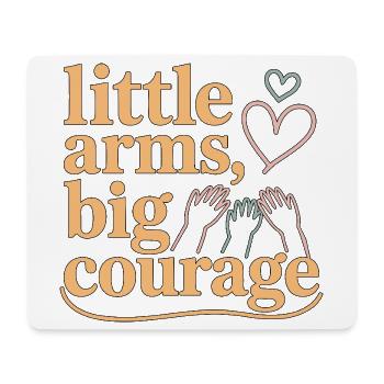 Pediatric Nurse Little Arms Big Courage Kids Nurse - Mouse Pad (horizontal) - white - Front