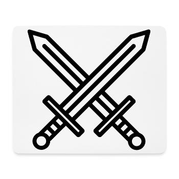 Swords - Mouse Pad (horizontal) - white - Front