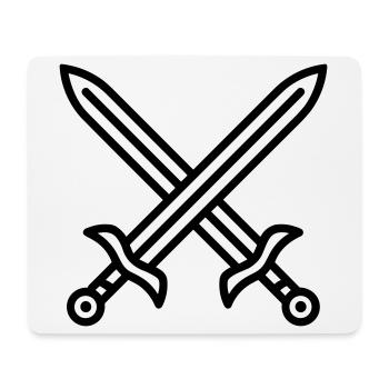 Sword Combat - Mouse Pad (horizontal) - white - Front