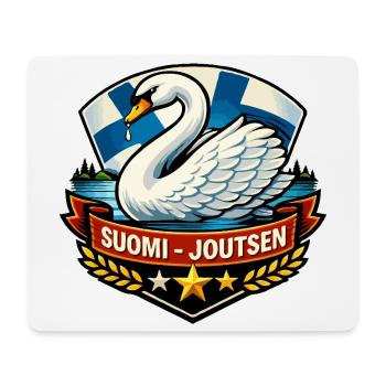 Suomi – Joutsen - Tapis de souris (format paysage) - blanc - Devant