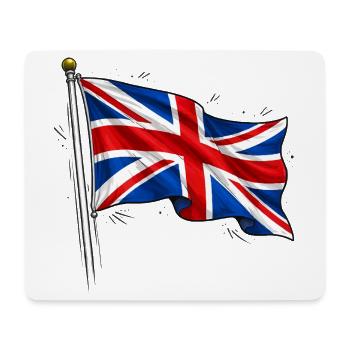 Drapeau de l’Angleterre de Grande-Bretagne - Tapis de souris (format paysage) - blanc - Devant