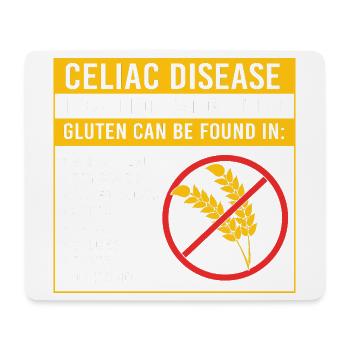 Maladie cœliaque sans gluten - Tapis de souris (format paysage) - blanc - Devant