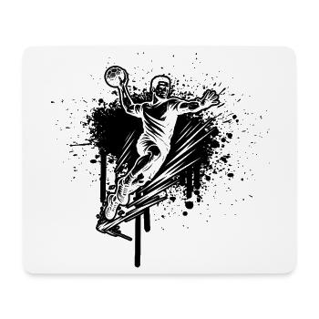 Handball Liebe zum Anziehen für Männer - Mousepad (Querformat) - Weiß - Vorne