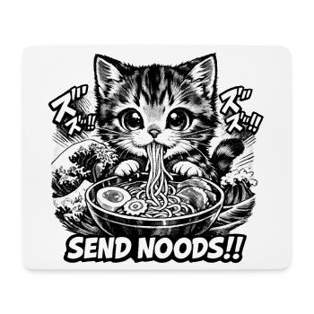Send Noods Ramen Bowl Kawaii Japanese - Mousepad (Querformat) - Weiß - Vorne