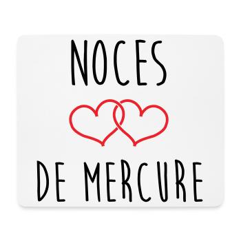 Mercury wedding anniversary, 38 years of marriage - Mouse Pad (horizontal) - white - Front