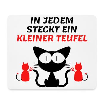 Chat - Tapis de souris (format paysage) - blanc - Devant