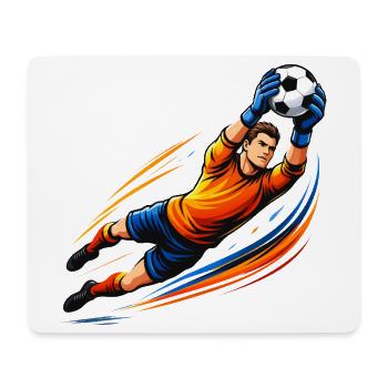Torwart Shirt Fußball Keeper Save Soccer  - Mousepad (Querformat) - Weiß - Vorne