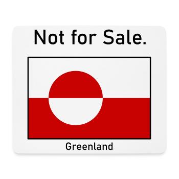 Non à vendre - Drapeau du drapeau du Groenland de Grönland - Tapis de souris (format paysage) - blanc - Devant