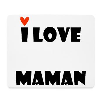 ICH LIEBE MAMA. MAMA. MUTTERTAG. ALLES GUTE ZUM GEBURTSTAG - Mousepad (Querformat) - Weiß - Vorne