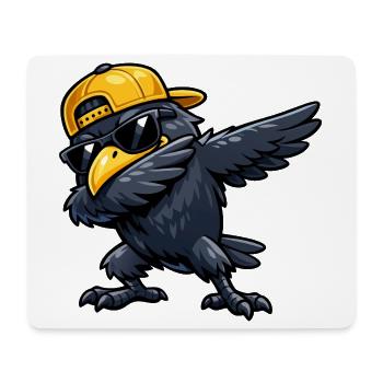 Dabbing Raven - Mouse Pad (horizontal) - white - Front