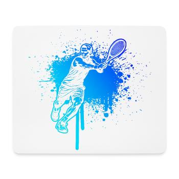 Idée cadeau pour un tennis avec tennis - Tapis de souris (format paysage) - blanc - Devant