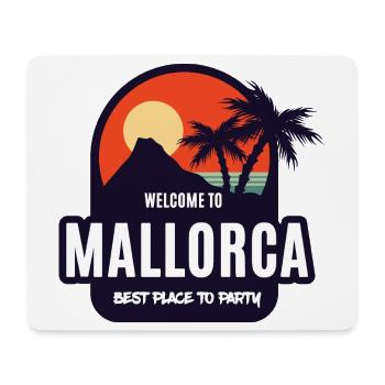 Welcome to Mallorca Party Sunset - Mousepad (Querformat) - Weiß - Vorne