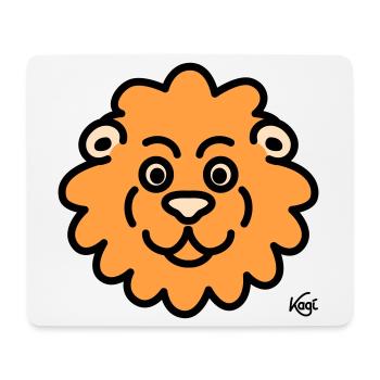 Lion Grand - Tapis de souris (format paysage) - blanc - Devant